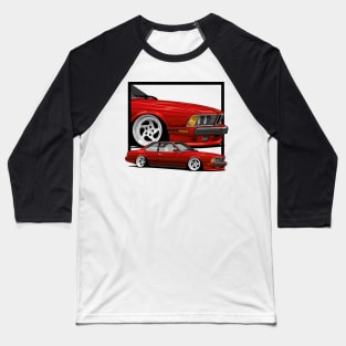 E24 Classic Stance Car, Static for life Baseball T-Shirt